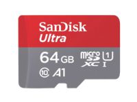 Bilde av Sandisk Ultra - Flashminnekort (microsdxc Til Sd-adapter Inkludert) - 64 Gb - A1 / Uhs Class 1 / Class10 - Microsdxc Uhs-i