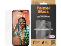 PanzerGlass™ | Classic-Fit - Skjermbeskyttelse for mobiltelefon - Krystallklar | Apple iPhone 15 Pro Max Tele & GPS - Mobilt tilbehør - Skjermbeskyttelse
