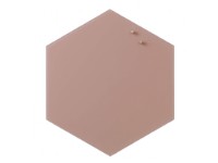 Magnetisk NAGA glastavle hexagon 42 cm rosa interiørdesign - Tavler og skjermer - Glasstavler