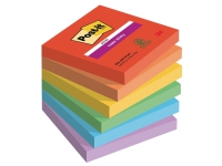 Super Sticky Notes Post-it® Playful, 76 x 76 mm, pakke med 6 stk. Papir & Emballasje - Blokker & Post-It - Legg det ut