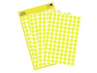 Avery Zweckform - Permanent klæbemiddel - gul - 8 mm rund 416 etikett(r) (4 ark x 104) etiketter Foto og video - Overvåkning - Tilbehør for overvåking