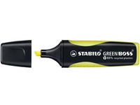 Stabilo Green Boss Gul - 83% genanvendt plast - (10 stk.) Skriveredskaper - Overtrekksmarkør - Tykke overstreksmarkører