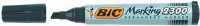 BIC 2300 - Markør - permanent - for glass, plast, kartong - svart - alkoholbasert blekk - 3.7-5.5 mm Skriveredskaper - Markør - Permanenttusj