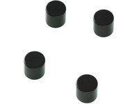 Super Stærke Magneter' cylinder sort Ø 1 x 1 cm - (4 stk.) interiørdesign - Tilbehør - Magneter