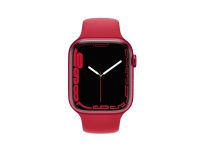Apple Watch Series 7 (GPS) - (PRODUCT) RED - 45 mm - rød aluminium - smartklokke med sportsbånd - fluorelastomer - rød - båndbredde: Regular - 32 GB - Wi-Fi, Bluetooth - 38.8 g Sport & Trening - Pulsklokker og Smartklokker - Smartklokker