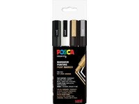 POSCA marker sæt PC-3M, 4 ass. farver, g-s-s-h Skriveredskaper - Markør - Permanenttusj