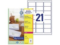 Avery QuickPEEL Recycled Labels - Naturlig hvitt - 38.1 x 63.5 mm 2100 etikett(er) (100 ark x 21) adresselapper Papir & Emballasje - Emballasje - Etiketter og etiketter