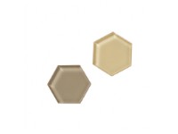 Super Stærke Magneter' akryl urtegrøn og sahara hexagonal 2,5 x 2,8 cm - (2 stk.) interiørdesign - Tilbehør - Magneter