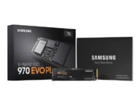 Samsung 970 EVO Plus MZ-V7S1T0BW - SSD - kryptert - 1 TB - intern - M.2 2280 - PCIe 3.0 x4 (NVMe) - buffer: 1 GB - 256-bit AES - TCG Opal Encryption PC-Komponenter - Harddisk og lagring - SSD