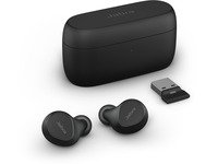 Jabra Evolve2 Buds MS - True wireless-hodetelefoner med mikrofon - i øret - Bluetooth - aktiv støydemping - USB-A via Bluetooth-adapter - lydisolerende - svart - Certified for Microsoft Teams TV, Lyd & Bilde - Hodetelefoner & Mikrofoner