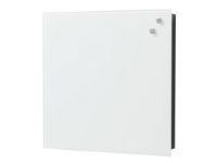 NAGA Nøgleskab med magnetisk glaslåge hvid 30x30 cm interiørdesign - Tilbehør - Nøkkelskap & tilbehør
