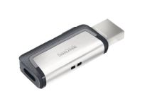 SanDisk Ultra Dual - USB-flashstasjon - 128 GB - USB 3.1 / USB-C PC-Komponenter - Harddisk og lagring - USB-lagring