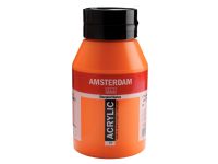 Amsterdam Standard Series Acrylic Jar Azo Orange 276 Hobby - Kunstartikler - Akrylmaling