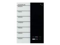 Magnetisk NAGA ugetavle i glas 40x60 cm - svensk tekst interiørdesign - Tavler og skjermer - Glasstavler