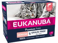 Eukanuba Euk Cat Senior Salmon Pate 12x85g Kjæledyr - Katt - Kattefôr