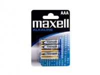 Maxell Battery Alkaline LR-03 AAA 4-Pack, Engangsbatteri, Alkalinsk, 1,5 V, 4 stykker, AAA PC tilbehør - Ladere og batterier - Diverse batterier