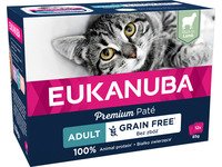 Eukanuba Euk Cat Adult Lamb Pate 12x85g Kjæledyr - Katt - Kattefôr