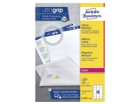 Avery - Hvit - 63.5 x 46.6 mm 1800 etikett(er) (100 ark x 18) adresselapper Papir & Emballasje - Etiketter - Laseretiketter
