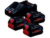 Batteri- og ladersett BOSCH GBA ProCORE 18V 3x8,0Ah El-verktøy - Batterier og ladere - Batterier for Prof
