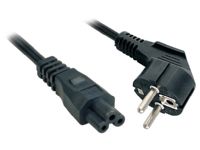 Lindy 2m, CEE 7/7 - IEC 320 C5, 2m, CEE7/7, C5 kobler til PC tilbehør - Kabler og adaptere - Strømkabler