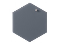 Magnetisk NAGA glastavle hexagon 21 cm grå interiørdesign - Tavler og skjermer - Glasstavler