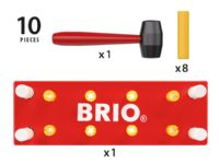 BRIO 30525 Pounding Bench - Red Leker - For de små