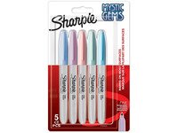 Dymo Sharpie Mystic Gems - Markører - Permanente - Assorterte farger - Fine (pakke med 5) Skriveredskaper - Markør - Permanenttusj