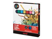 Marker Uni Posca PC-3M ass. farver - (8 stk.) Skriveredskaper - Markør - Permanenttusj