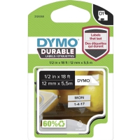 Labeltape DYMO® D1 Durable sort på hvid 12mm x 5,5m Papir & Emballasje - Markering - Etiketter og Teip