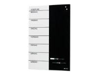 Magnetisk NAGA ugetavle i stål 60x40 cm - dansk tekst interiørdesign - Tavler og skjermer - Glasstavler
