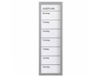 NAGA whiteboard ugetavle 20x60 cm hvid - dansk tekst Barn & Bolig - Innredning - Glasstavler & Whiteboards