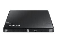 LiteOn eBAU108 - Platestasjon - DVD±RW (±R DL) / DVD-RAM - 8x/8x/5x - USB 2.0 - ekstern - svart PC-Komponenter - Harddisk og lagring - Optisk driver