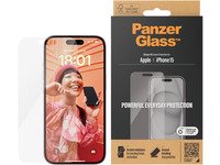PanzerGlass™ | Skjermbeskyttelse - Klassisk passform | Apple iPhone 15 Tele & GPS - Mobilt tilbehør - Skjermbeskyttelse
