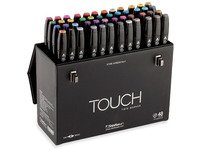 Touch Twin Marker 48stk i gaveæske, rund + kantet spids Skriveredskaper - Markør - Permanenttusj