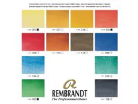 Rembrandt Watercolour metal tin set | 12 pans + brush Hobby - Kunstartikler - Markører
