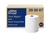 Håndklæderuller Tork H1 Matic® Advanced Premium 2-lag hvid 150m - (6 ruller pr. karton) Rengjøring - Tørking - Håndkle & Dispensere