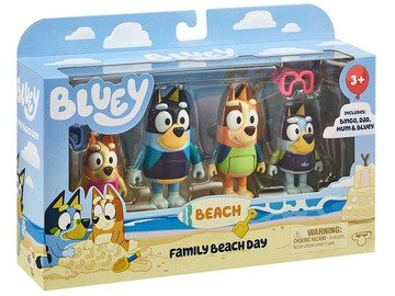 Bluey Strandfiguurtjes 4-pack Figuras De Bluey En La Playa Beach Multipack – Angelitos A La Moda 4-pack Beach Figuren