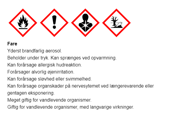 Faremærkning på G2970