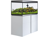 Siena 330, akvarium med skap, med utstyr, 332L, 110 x 55 x 128 cm, hvit (4427+4786)