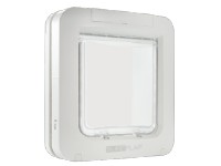 Sureflap Pet door XL for microchip WHITE, for katt eller liten hund Kjæledyr - Katt - Diverse katteutstyr