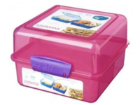 Sistema Madkasse Lunch Cube Itsy Bitsy - Pink/lilla Kjøkkenutstyr - lunsj - Matboks