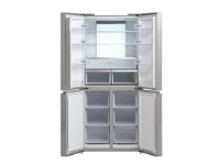 Scandomestic SKF 481 X - Amerikansk kjøleskap - bredde: 78,5 cm - dybde: 71,6 cm - høyde: 181 cm - 492 liter - Rustfritt stål Hvitevarer - Kjøl og frys - Side-by-Side